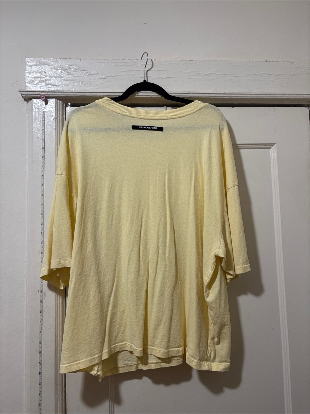 Free People Movement Relaxed Boxy Crewneck Tee in Pale Yellow - Picture 6 of 6